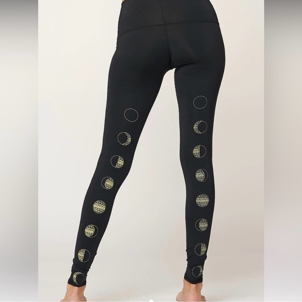 Teeki Moon Dance Black Yoga Leggings Size XS